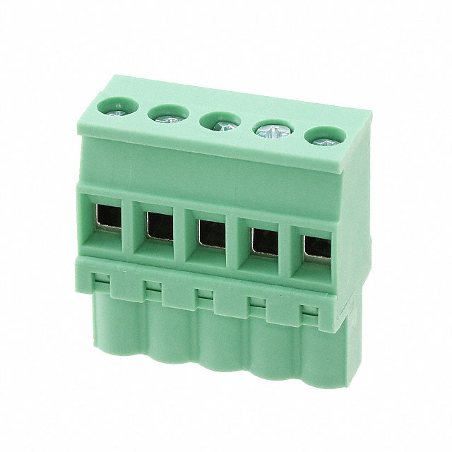5 Position Terminal Block Plug, Female Sockets 0.200
