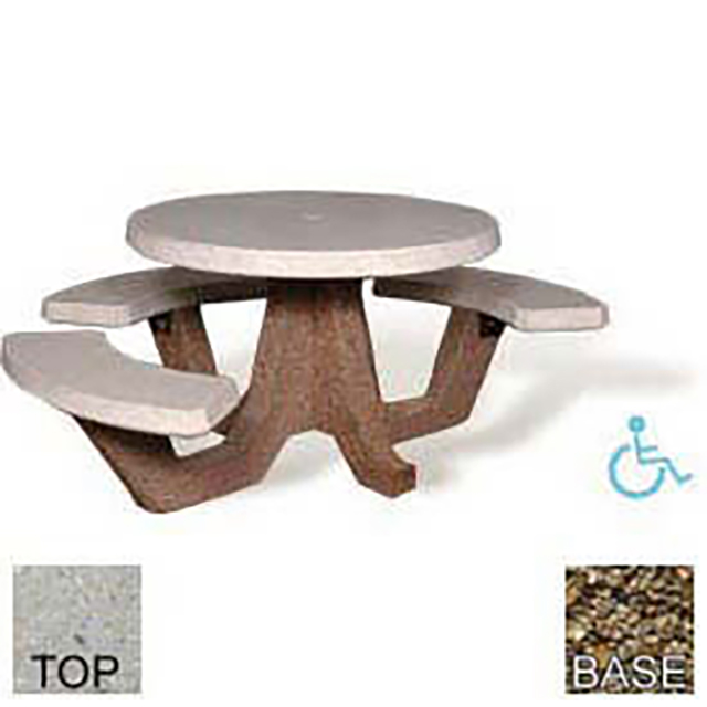 Tan Concrete ADA Table
