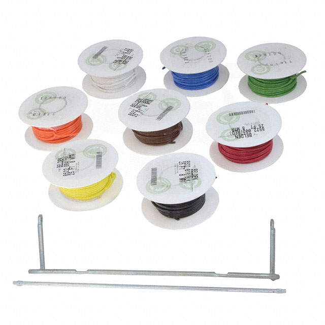 Hook Up Wire, 18 AWG Kit 8 Spools, 25 ft each