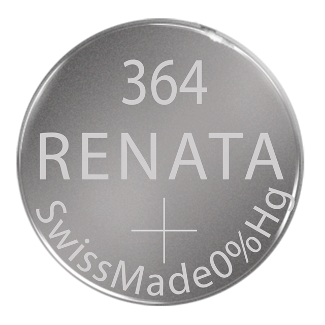 Renata Silver Oxide Watch Battery For Renata 364 Button Cell