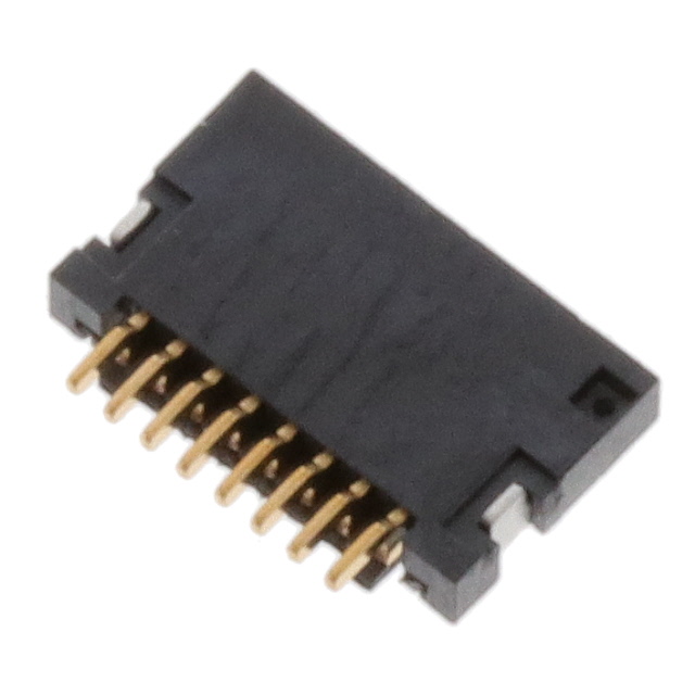 8 Position FPC Connector Contacts, Bottom 0.020