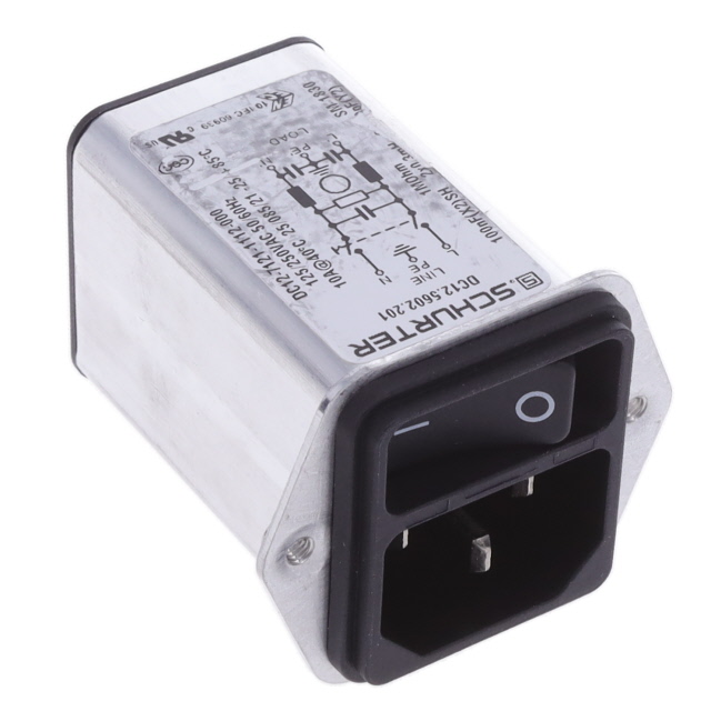 Power Entry Connector Receptacle, Male Blades - Module IEC 320-C14 Panel Mount, Flange