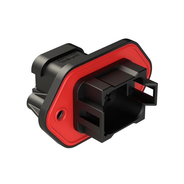 8 Rectangular Connectors - Housings Receptacle Black