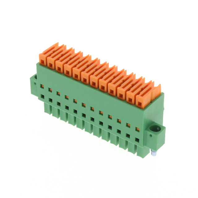 12 Position Terminal Block Plug, Female Sockets 0.150
