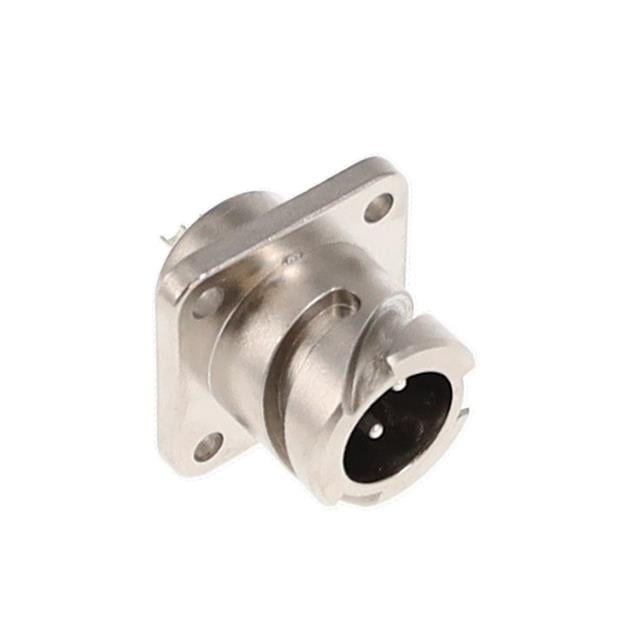 3 Position Circular Connector Receptacle, Male Pins Solder Cup