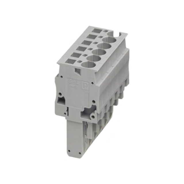6 Position Terminal Block Plug, Female Sockets 180° Free Hanging (In-Line)