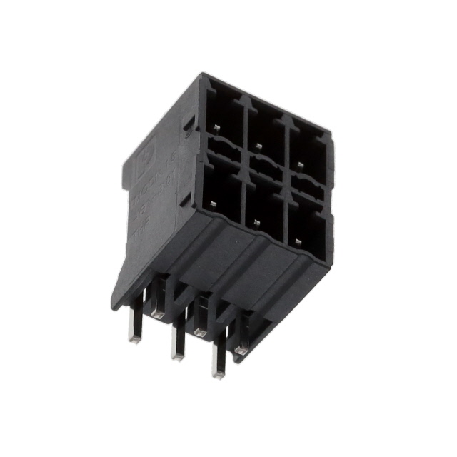 6 Position Terminal Block Header, Male Pins, Shrouded (4 Side) 0.150
