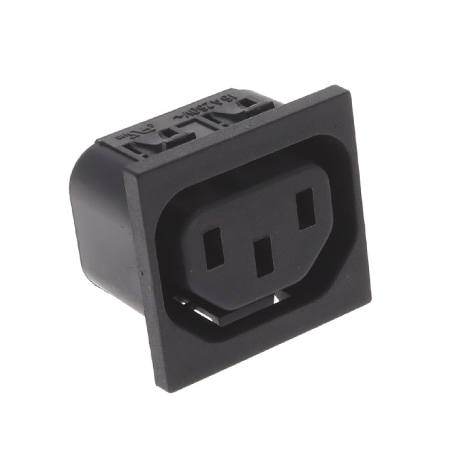 Power Entry Connector Receptacle, Female Sockets IEC 320-2-2/F Panel Mount, Snap-In; Through Hole
