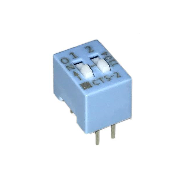 Dip Switch SPST 2 Position Through Hole Slide (Standard) Actuator 50mA 24VDC