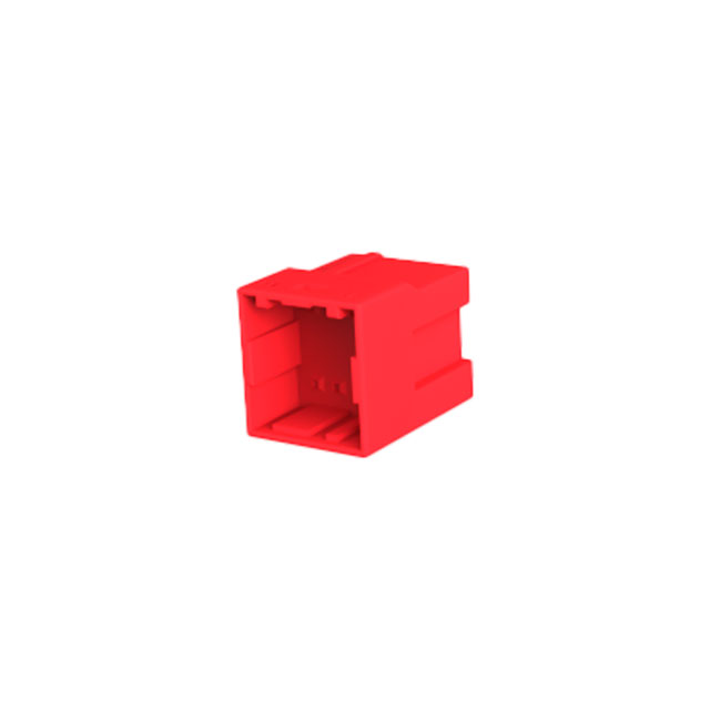 8 Rectangular Connectors - Housings Receptacle Red 0.098 (2.50mm)