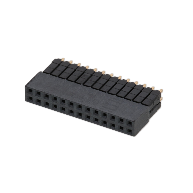 26 Position Elevated Socket Connector 0.100 (2.54mm) Through Hole Gold