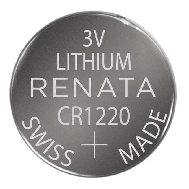 DIGI KEY CORPORATION CR1220 Lithium Battery 3V Coin 12.5mm, Quantity: Each