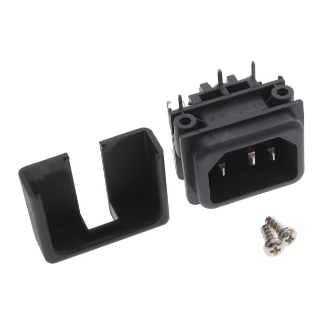Power Entry Connector Receptacle, Male Blades - Module IEC 320-C14