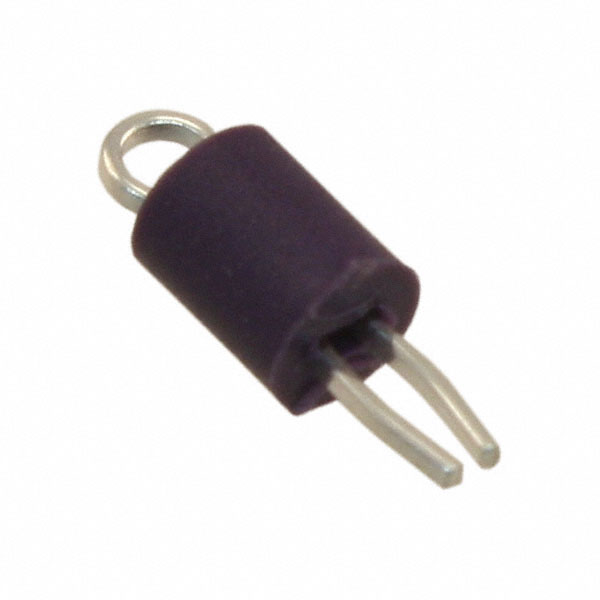 Purple PC Test Point, Miniature Phosphor Bronze Silver Plating Through Hole Mounting Type