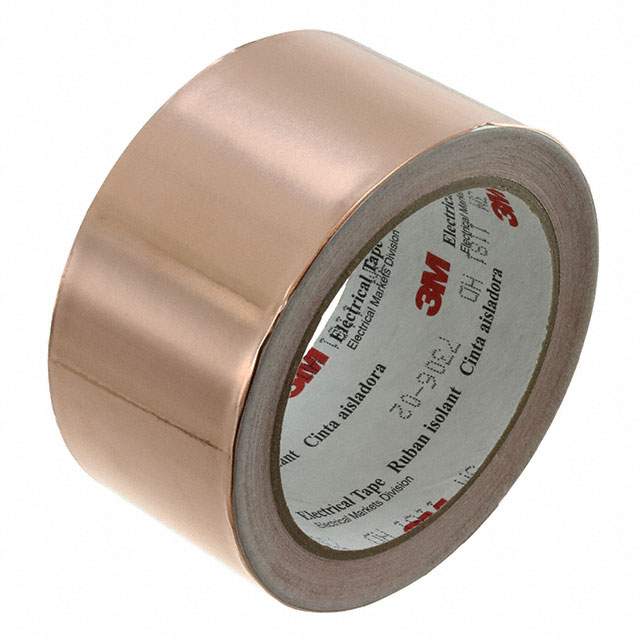 3M 1181 Copper Tape 27551, 1/2 in x 18 yd, Copper