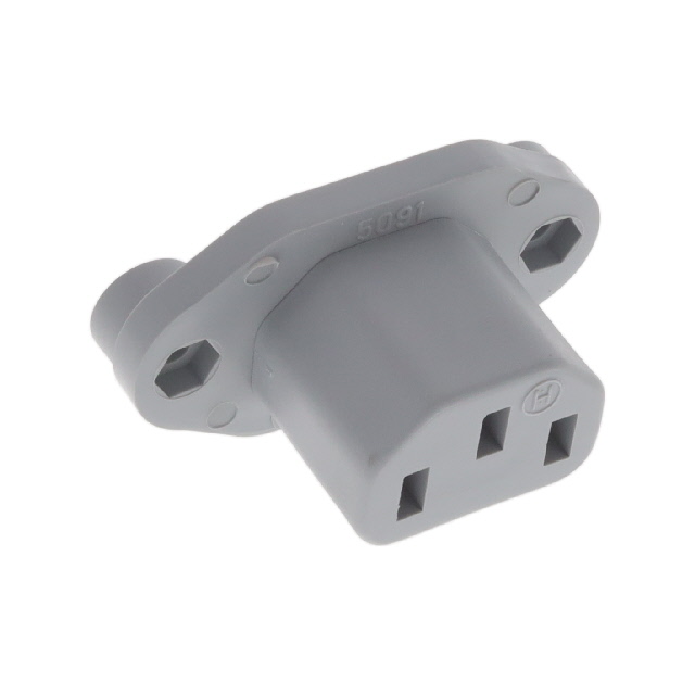 Power Entry Connector Receptacle, Female Sockets IEC 320-2-2/F Panel Mount, Flange; Through Hole