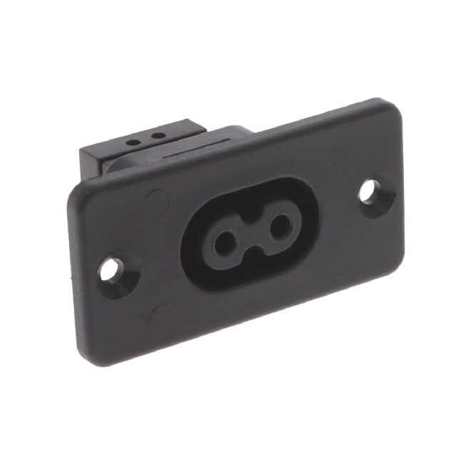 Power Entry Connector Receptacle, Female Sockets IEC 320-2-2/D, Non-Polarized Panel Mount, Flange