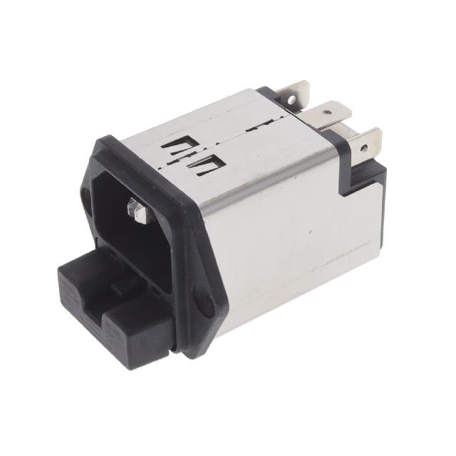 Power Entry Connector Receptacle, Male Blades - Module IEC 320-C14 Panel Mount, Flange