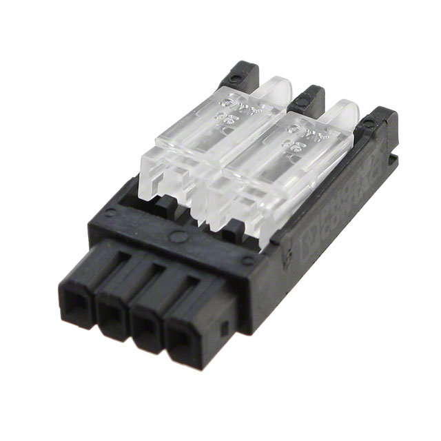 4 Position Terminal Block Plug, Female Sockets 0.098