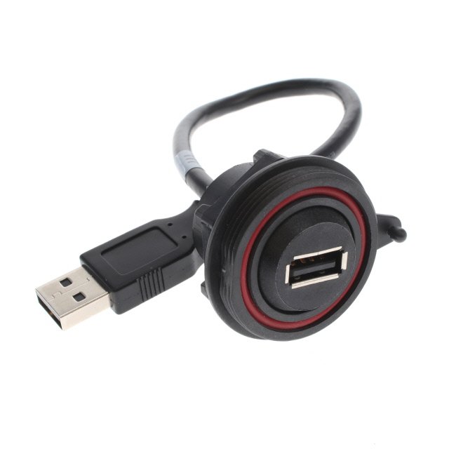 디바이스마트,케이블/전선 > USB 케이블 > USB 케이블(미분류),,SCRUS-17-G-00.25-AMS-AM,CBL USB2.0 A RCPT-A PLUG W/COUPL / Digi-Key Part Number : SAM10681-ND