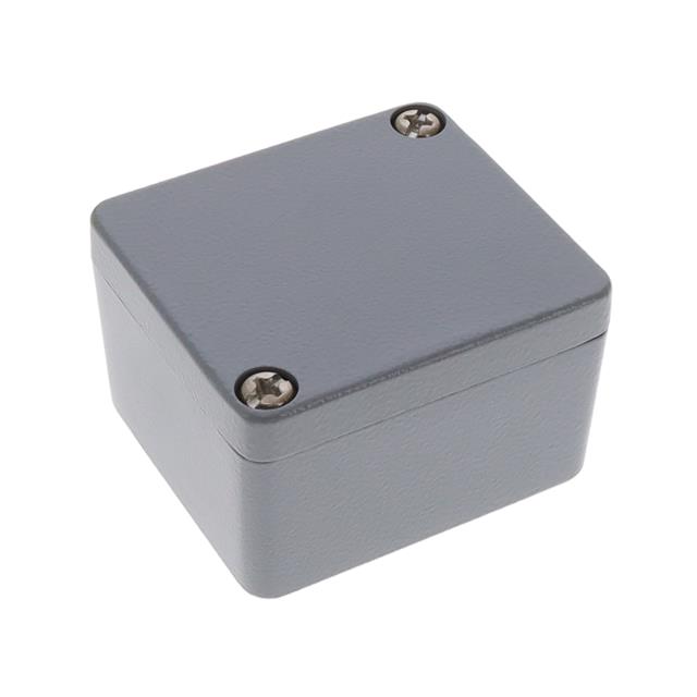 BOX ALUM GRAY 1.97"L X 1.58"W