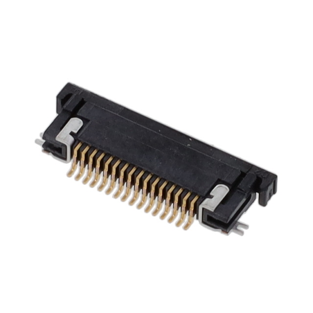 16 Position FFC, FPC Connector Contacts, Bottom 0.020