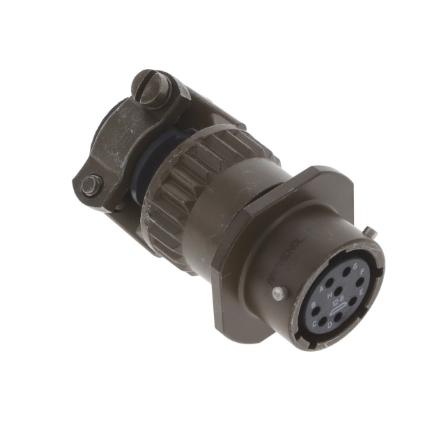 8 Position Circular Connector Receptacle, Female Sockets Solder Cup