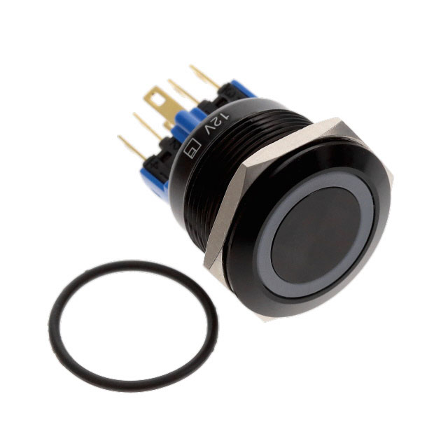 Pushbutton Switch SPDT Anti-Vandal, Illuminated Panel Mount, Front