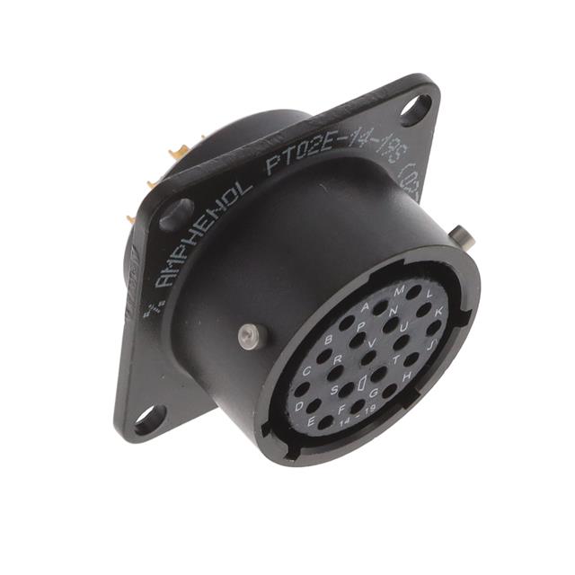 19 Position Circular Connector Receptacle, Female Sockets Solder Cup