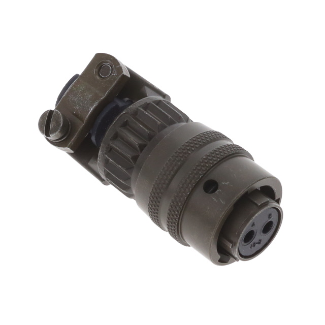 2 Position Circular Connector Plug, Female Sockets Solder Cup