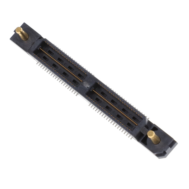 80 Position Connector Header, Outer Shroud Contacts Surface Mount Gold