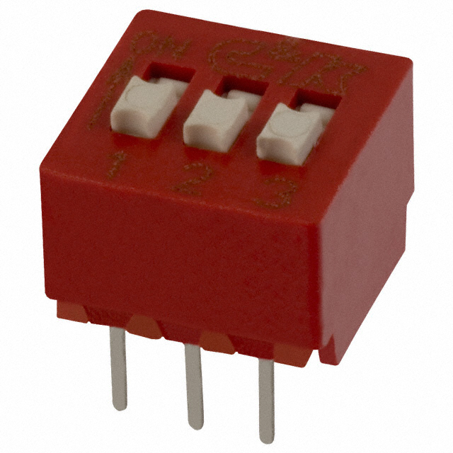 Dip Switch SPST 3 Position Through Hole Slide (Standard) Actuator 100mA 5VDC
