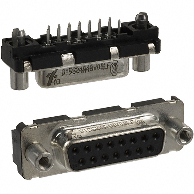 15 Position D-Sub Receptacle, Female Sockets Connector