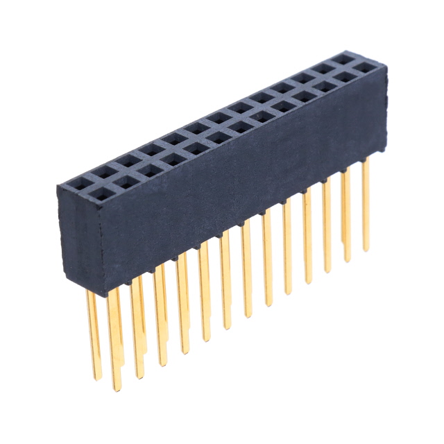 26 Position Receptacle Connector 0.100 (2.54mm) Through Hole Gold