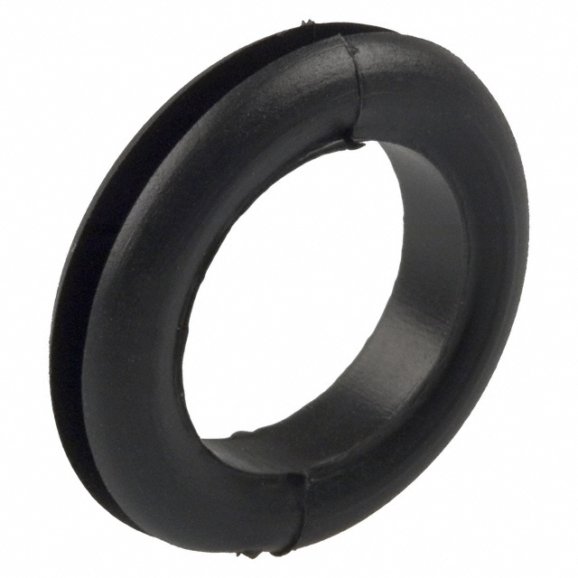 Circular - 0.675 (17.15mm) Grommet 0.558 (14.17mm) Black