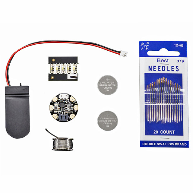 Wearables Starter Pack Kit Gemma MCU, LED, Battery Holder