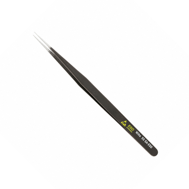 Tweezers Acid Resistant, Anti-Magnetic, ESD Safe, Low Force Pointed Fine SS 5.31