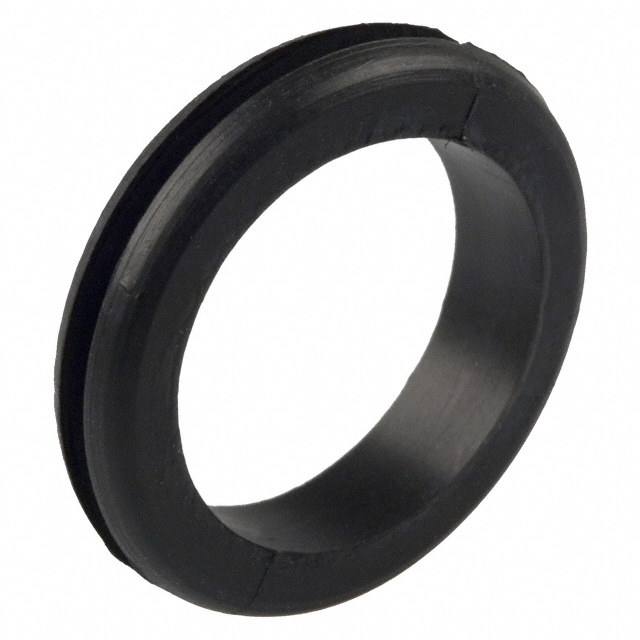 Circular - 0.735 (18.67mm) Grommet 0.672 (17.07mm) Black