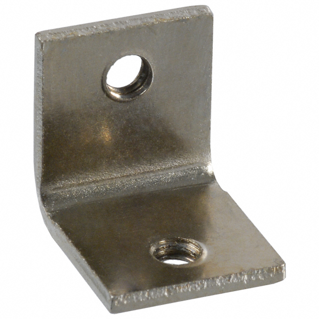 Mounting Bracket Short L #6-32 (2) Steel, Nickel Plated