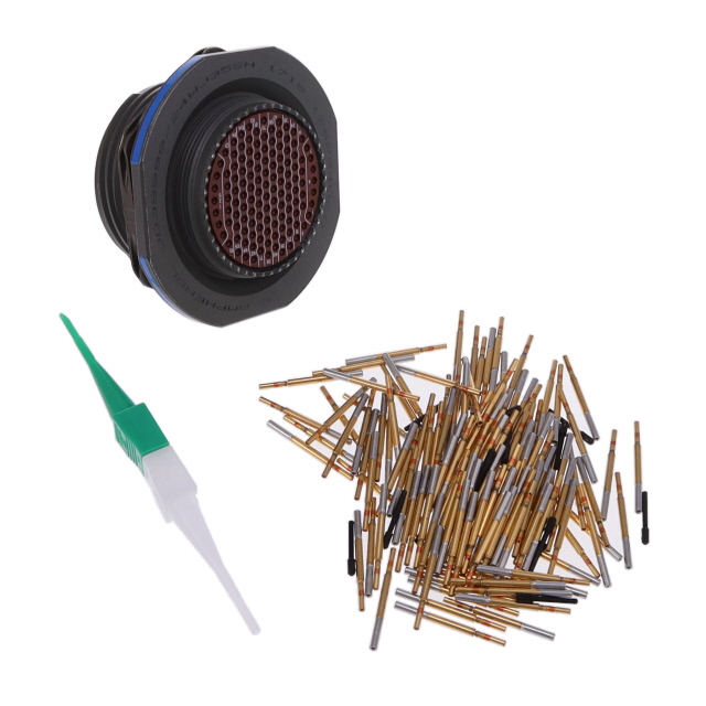 128 Position Circular Connector Receptacle, Female Sockets Crimp