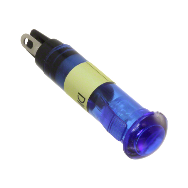 LED Panel Indicator Blue 6° 6V 30mA Solder Lug