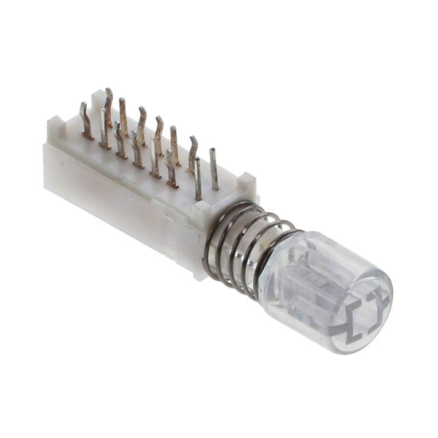 Pushbutton Switch 4PDT Standard, Illuminated Through Hole, Right Angle