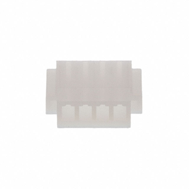 4 Position Card Edge Connector Housing White 0.156 (3.96mm) Free Hanging (In-Line)