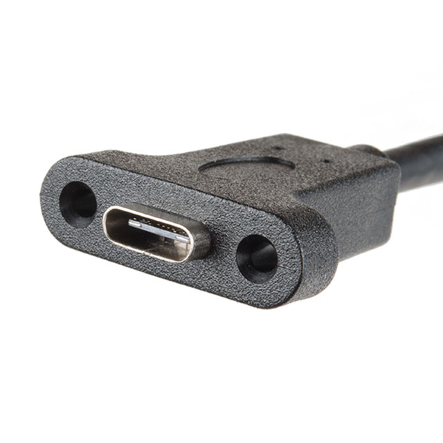 Snap-In Panel Mount Cable - USB A Extension Cable : ID 4055