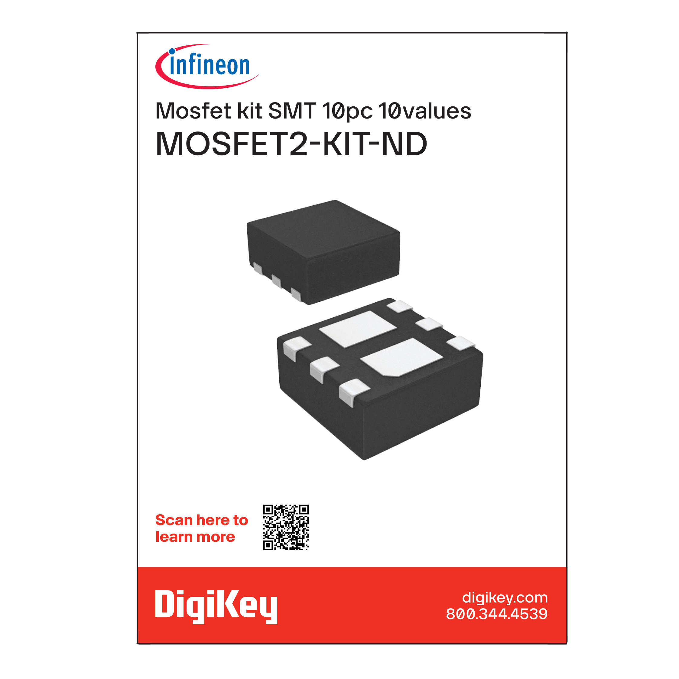 【MOSFET2-KIT】20-100V FETS 150PC(10V 15EACH)