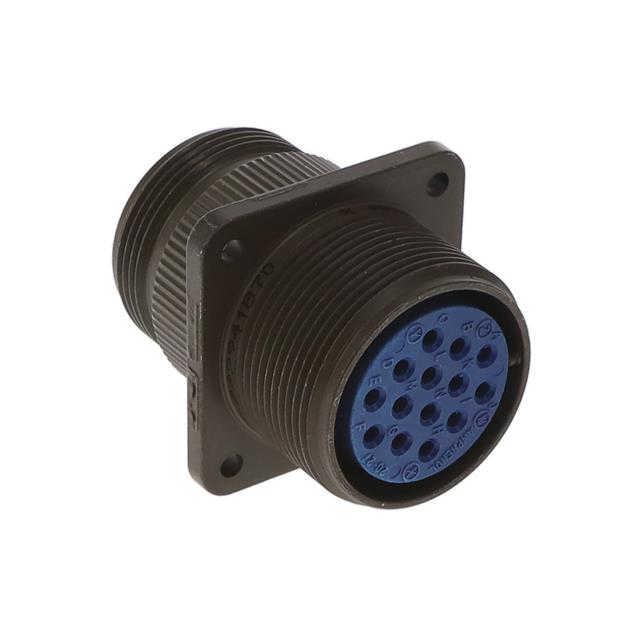 14 Position Circular Connector Receptacle, Female Sockets Solder Cup