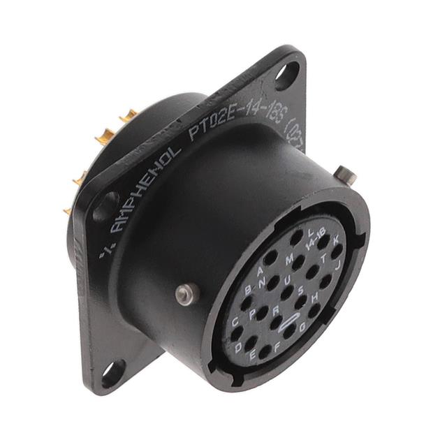 18 Position Circular Connector Receptacle, Female Sockets Solder Cup