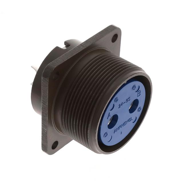 2 Position Circular Connector Receptacle, Female Sockets Solder Cup