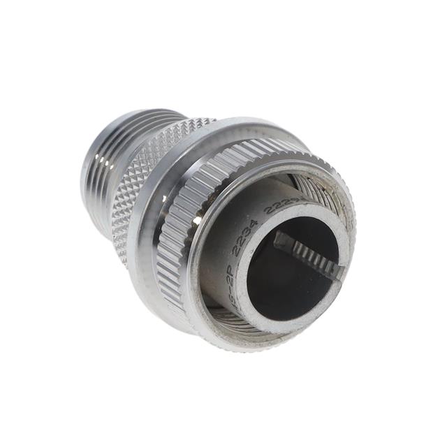 4 Position Circular Connector Plug Housing Free Hanging (In-Line) Backshell, Coupling Nut