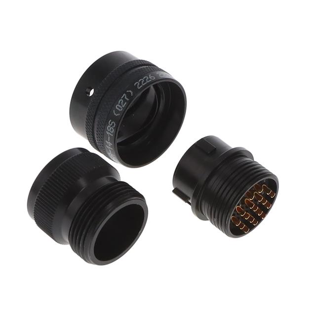 18 Position Circular Connector Plug, Female Sockets Solder Cup